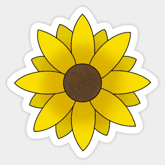 Sunflower Sticker by UnseenGhost